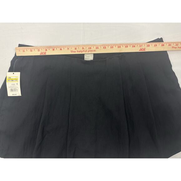 NWT A New Day Plus Size Black Hi Rise Pleated Mini Skort Size 17 Academia Goth - Picture 2 of 9